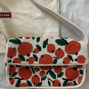 Staud Tommy Orange Beaded Bag